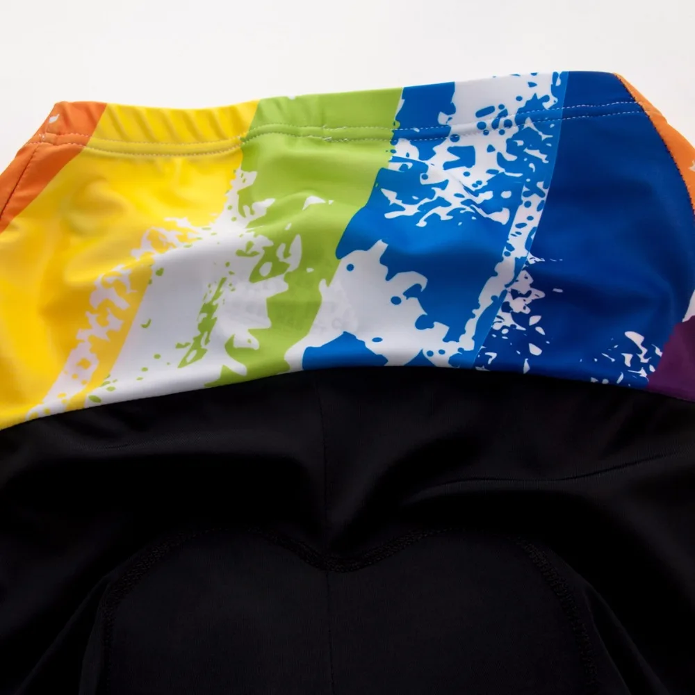 Асимметричный цветной дизайн Летняя короткая одежда для езды на велосипеде