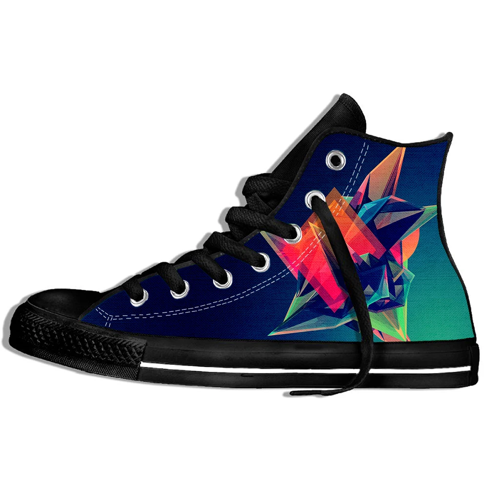 

Trippy Sneakers Men Women Trippy Geometry 3D Casual Dropship Lightweight Shoes