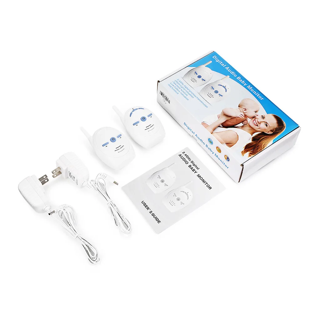 

2.4GHz Wireless Infant Baby Portable Digital Audio Baby Monitor Sensitive Transmission Two Way Talk Crystal Clear Cry Voice
