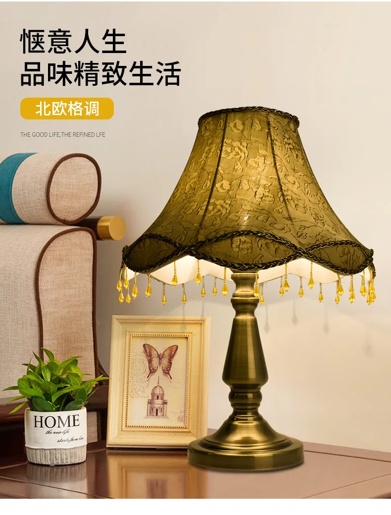 

Night Lights Design Lamp Nordic Desk Accessories Retro Lamp Holder Antique Small Table Lamp Living Room Tischlampe Home Eg50zm