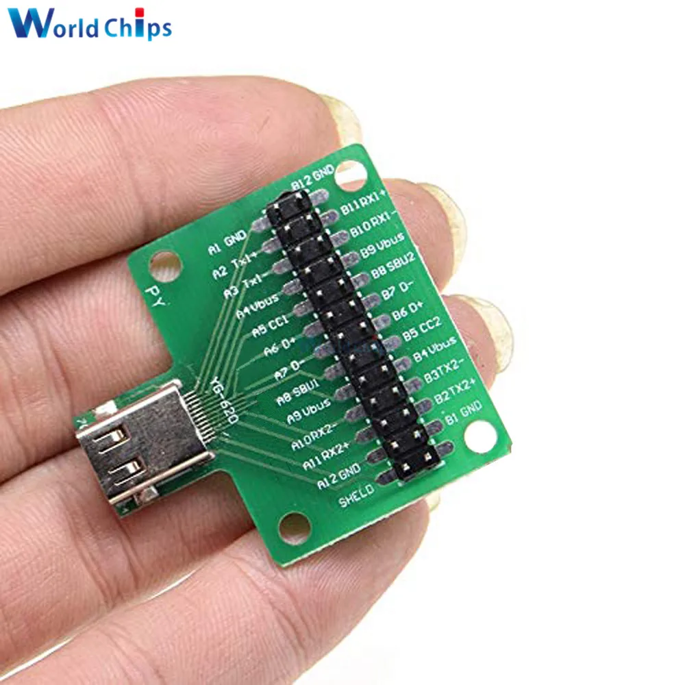USB 3. 0 Type C кабель тестовая плата Женский штекер для DIP адаптера коннектор PCB