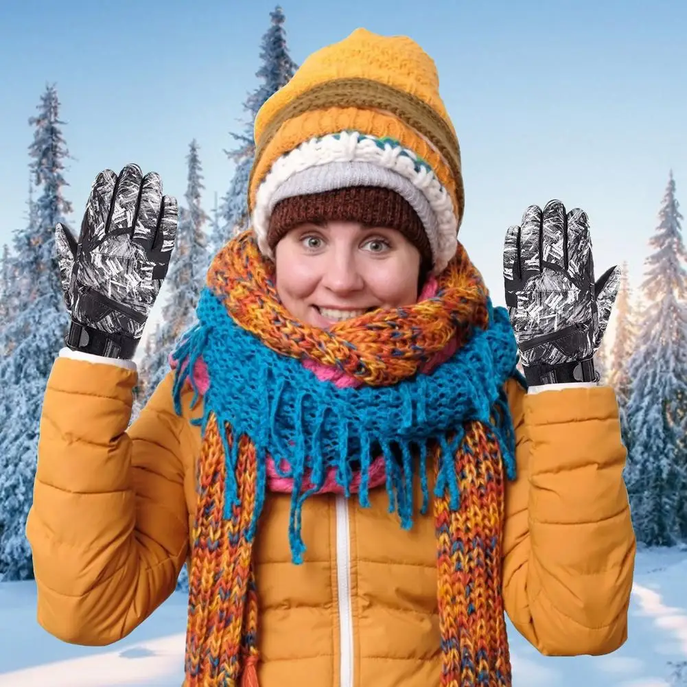 

Winter Ski Warm Gloves Outdoor Sports Waterproof Gloves Ultra-light Motorcycle Warm Snow Gloves Touch Screen Winter Gloves