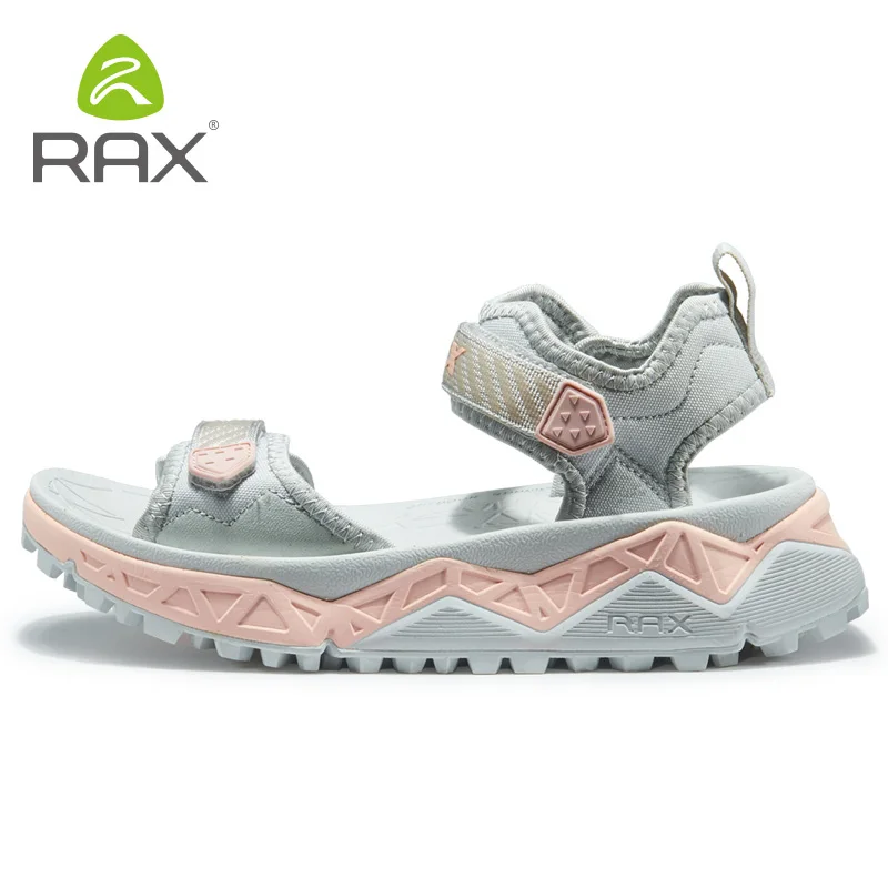 RAX/мужские спортивные сандалии; сезон лето; пляжные сандалии для мужчин; Водонепроницаемая Обувь для треккинга; Мужская дышащая обувь; Женская быстросохнущая обувь - Цвет: 486 light grey women