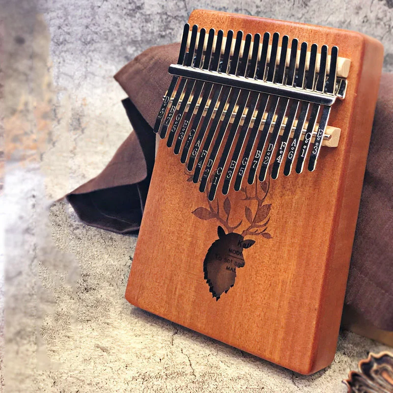 Лидер продаж пианино Kalimba с 17 клавишами деревянный портативный музыкальный