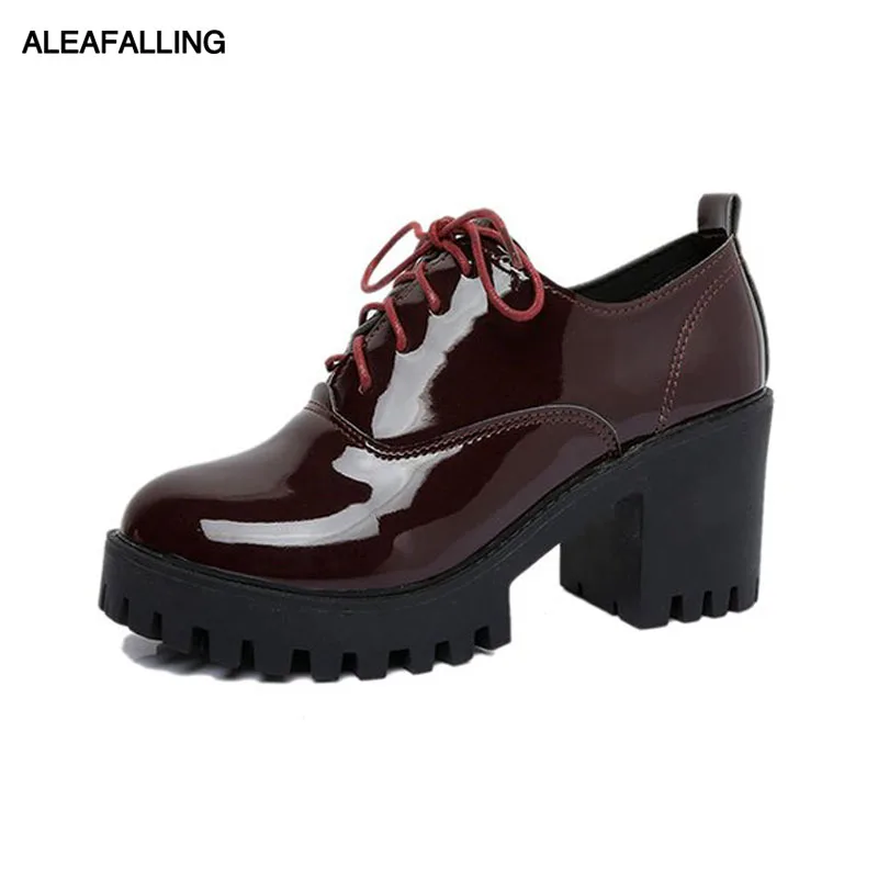 Aleafalling/женские ботинки обувь для офиса и вечеринок на шнурках красивая женская из