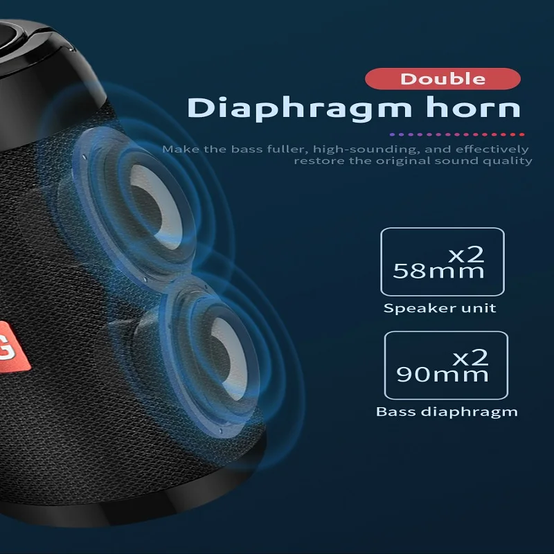 TG113C напольный душ мини Колонка портативный Bluetooth динамик с FM радио