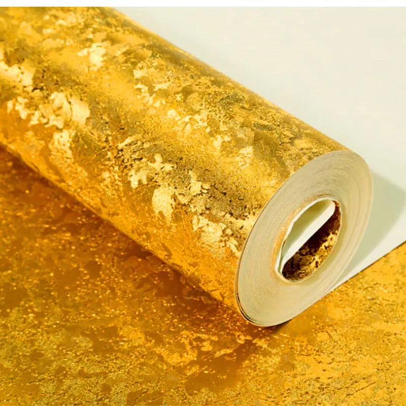 Обои из золотой фольги для потолка KTV комнаты проектного магазина фоновые обои