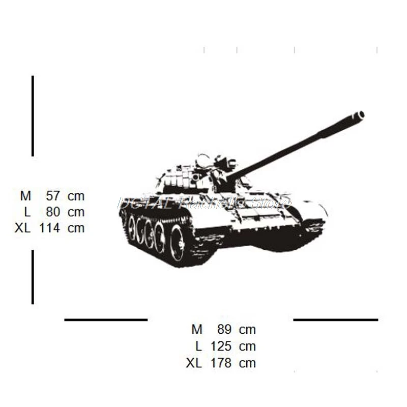 Tank Wall Sticker Military Weapon Army Decal Vinyl Sticker House Murals For Kids Room Decoration