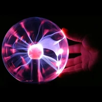 christmas magic glass plasma ball for kids gift new year magic plasma night light sphere lightning party usb glitter lamp