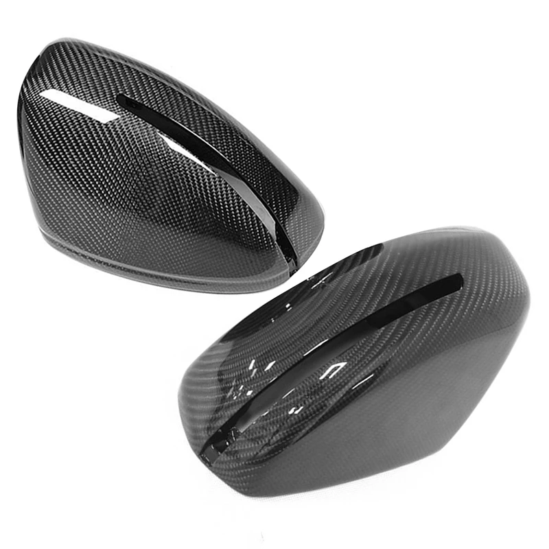 

NewFor- R8 2007-2012 Carbon Fiber Racing Rearview Mirror Covers Caps Mirror Housing Protection