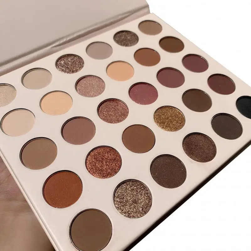 Пюре картофельные тени для век Pro матовые Палитра мерцающие прессы блеск Тени