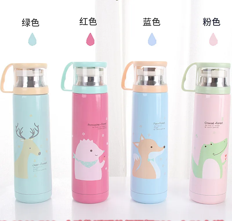 350/500 мл Термоизолированный термос из нержавеющей стали Студенческая вакуумная