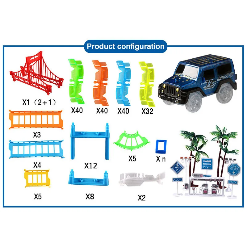 Подключение 2 типа железная дорога волшебный гоночный трек Игровой Набор Diy изгиб