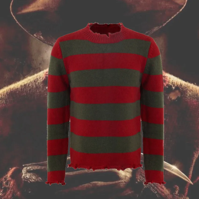 Takerlama A &quotКошмар на улице Вязов&quot Фредди Крюгер Костюм свитер Для мужчин