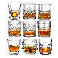 fashion whiskey glasses scotch whisky bourbon cocktails rum durable whiskey glasses