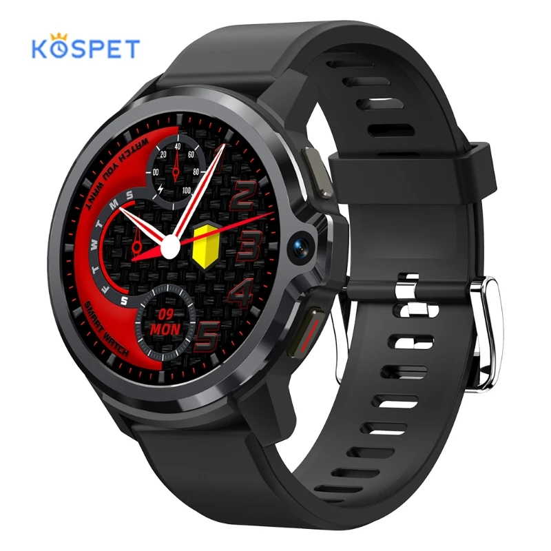 

67JA Compatible for Kospet Prime S Dual Chip Dual System Dual Camera 1050mah Battery 1.6 Inch IPS Screen Bluetooth Smartwatch