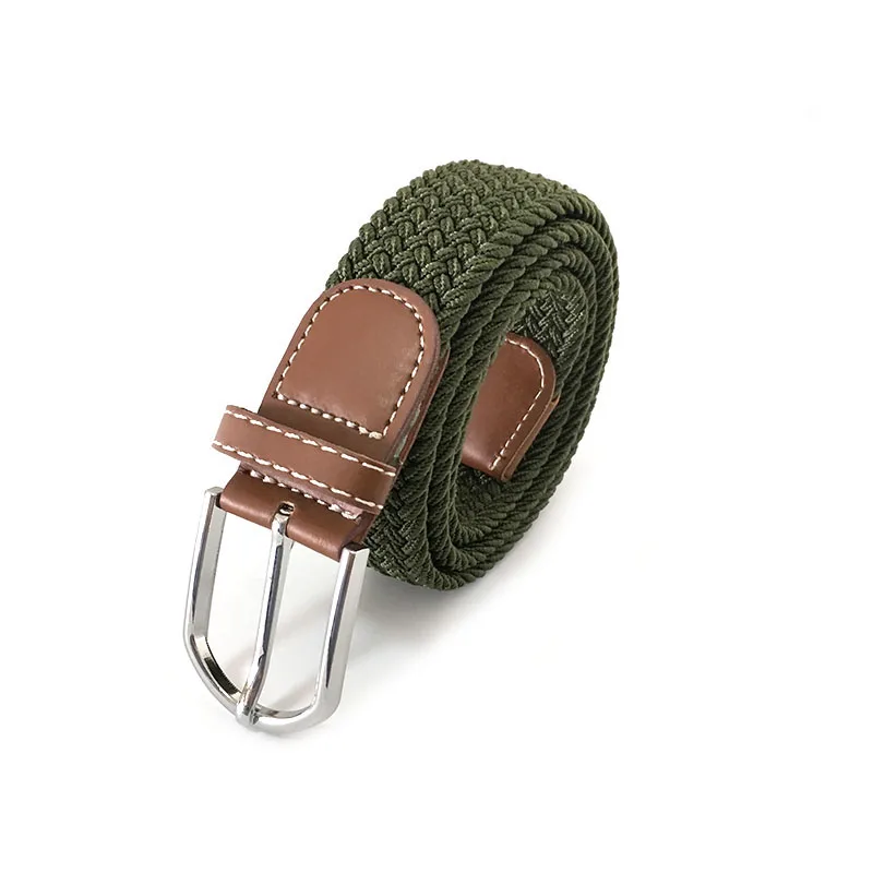 

Ремень мужской, женский, мужской, повседневный вязаный с пряжкой с язычком, тканый эластичный, расширяемый, Плетеный, стрейч, 2021 ремень