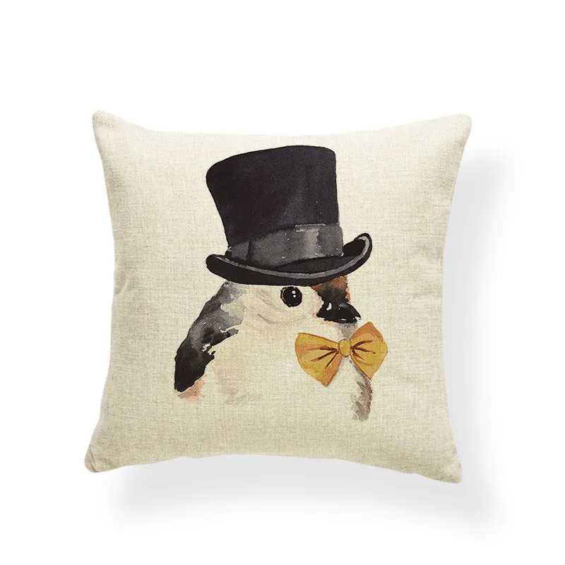 Мультяшная подушка-пингвин чехол зимняя рождественская подушка музыкальная