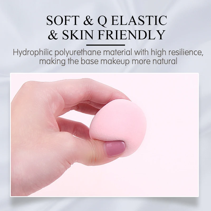 Модная губка в форме сердца косметическая капли воды мягкая для макияжа пудра