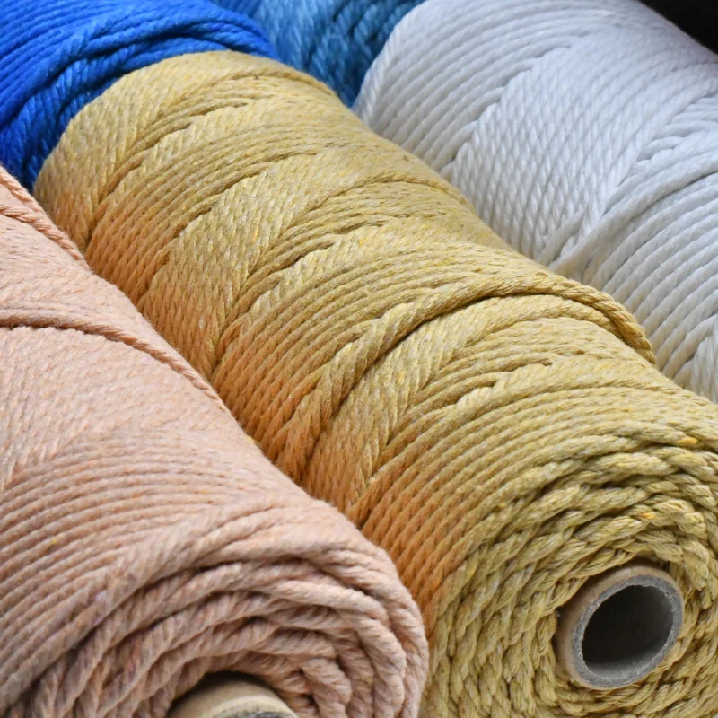 2 рулона/набор хлопковая нить 3 мм 34 Цвета | Дом и сад