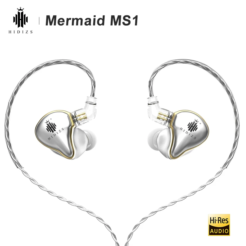 Hi Fi запатентованная динамическая диафрагма Hidizs Mermaid MS1 Внутриканальные наушники