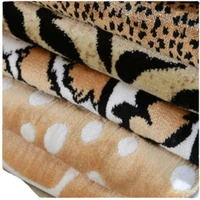 width 150cm leopard pattern velvet fabric thickened weaving plush tiger mascot costume material sofa chair cloth