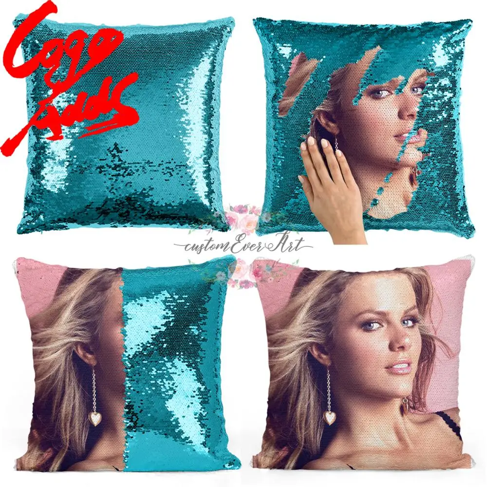 

Brooklyn Decker sequin pillow | sequin Pillowcase | Two color pillow | gift for her | gift for him | pillow | magic pillow