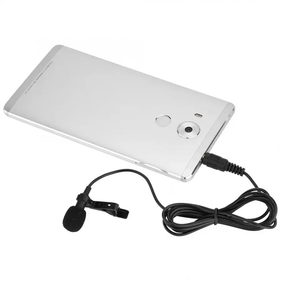 Microfono 3 5 мм разъем мини проводной клип на лацкане Hands Free конденсаторный микрофон
