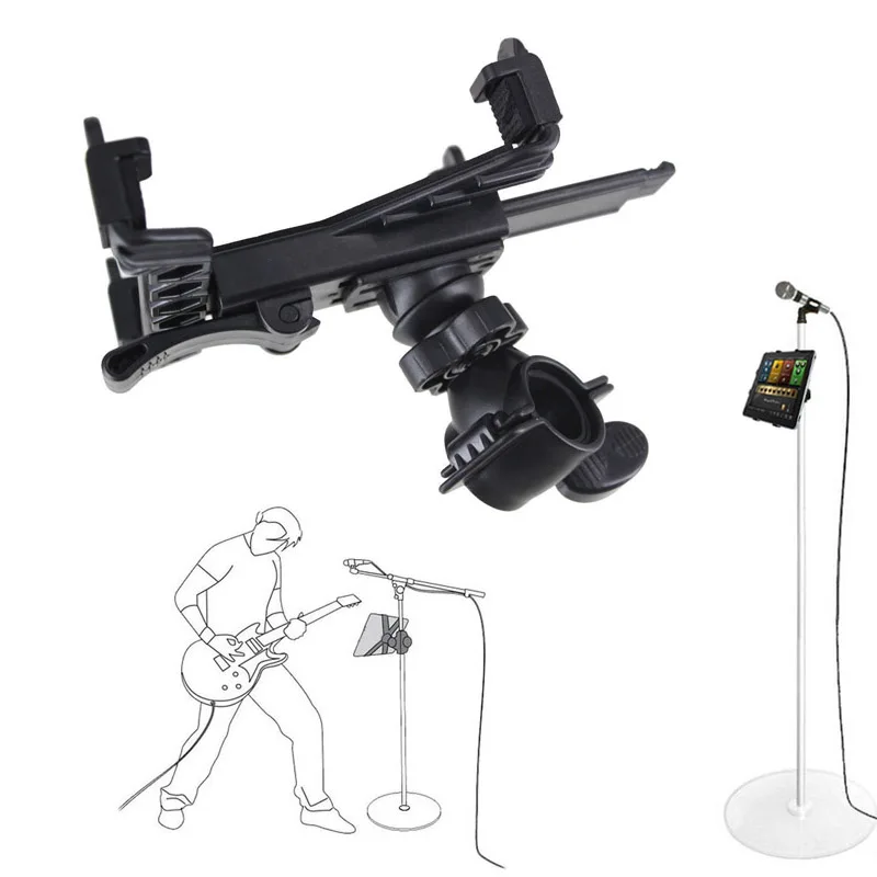 

Music Microphone Stand Holder Mount For 7 to 11inch Tablet iPad Air 5 4 3 2 Samsung Tablet Desktop Holder Support Stand