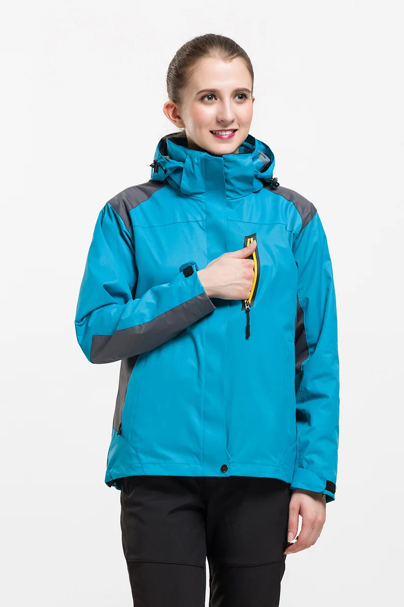 Верхняя одежда для мужчин и женщин-плащ куртка альпинизма лыжный костюм из двух