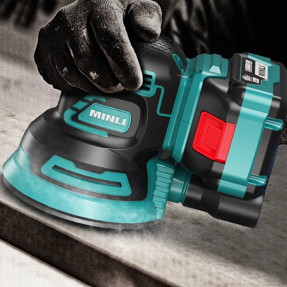 Cordless Random Orbit Sander Professional Lithium-Ion Polishing Machine 125mm/5'' for Makita 18V Battery Brushless Speed Control |