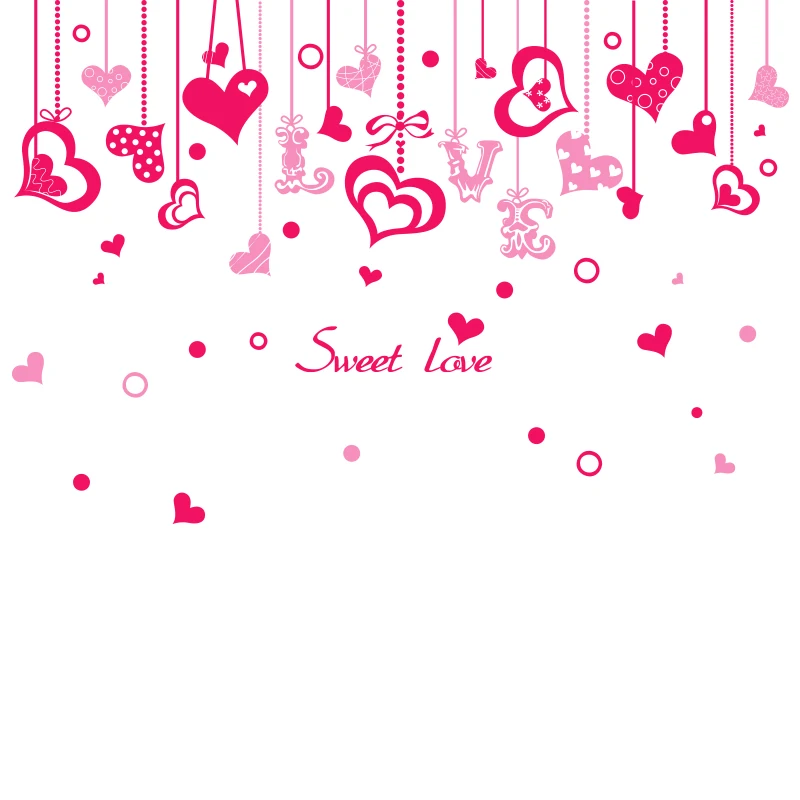 

Tower Buildings Ornaments Wall Stickers DIY Cartoon Couples Mural Decals for Living Room Wedding Decoration