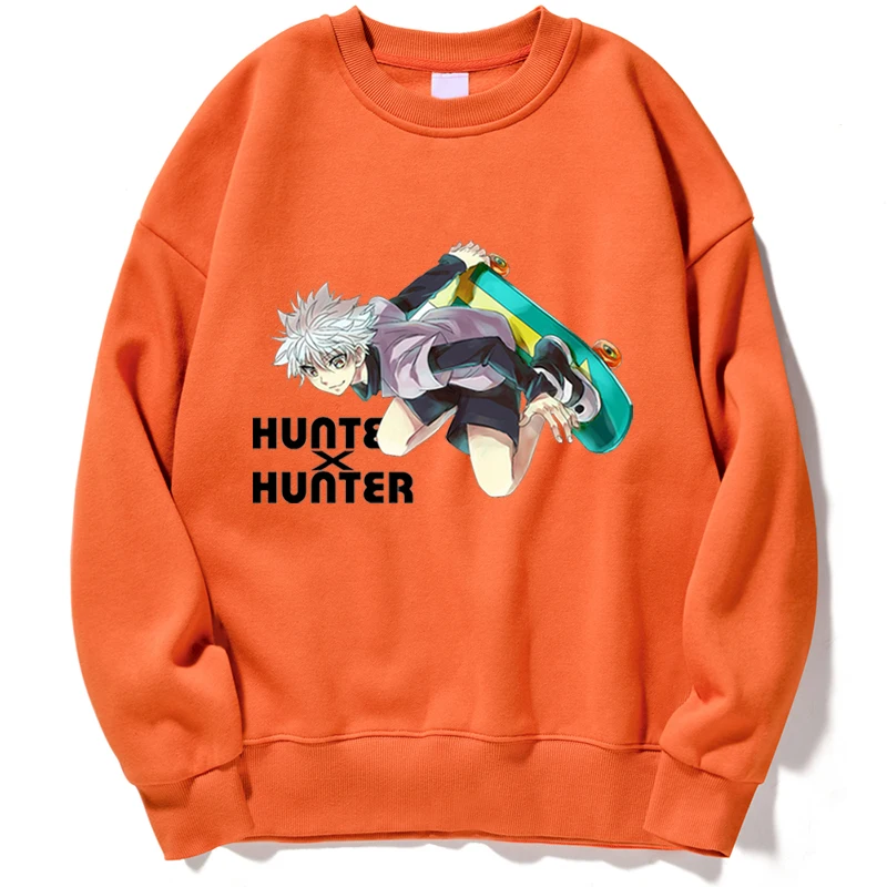 

Anime Men Hoodies Hunter X Hunter Women Pullovers Hoodie Sweatshirts Killua Zoldyck Devil Eye Print Hoody Sweatshirt Streetwear