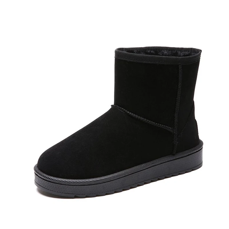 Новые зимние женские ботинки теплые короткие плюшевые мягкие женские ботильоны размера плюс женская повседневная обувь на платформе с мехом