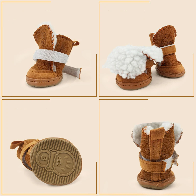 Зимняя обувь для собак зимние ботинки носки водонепроницаемая резиновая