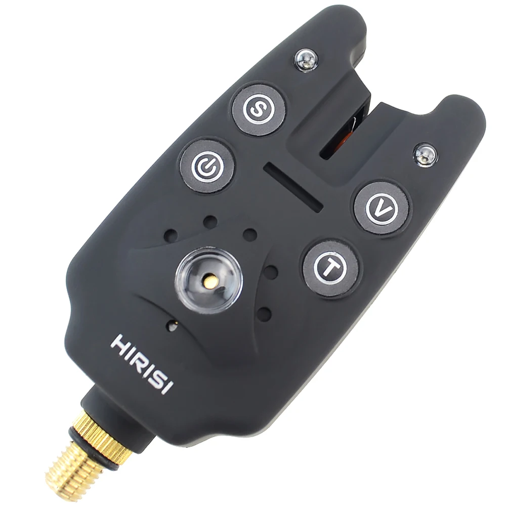 2 Pieces Carp Fishing Bite Alarm with Volume Tone Sensitivity Control LED Indicator B1101