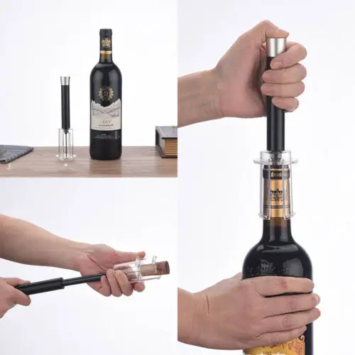 

Red Wine Opener Air Pressure Cork Popper Bottle Pumps Corks Corkscrews Screw US