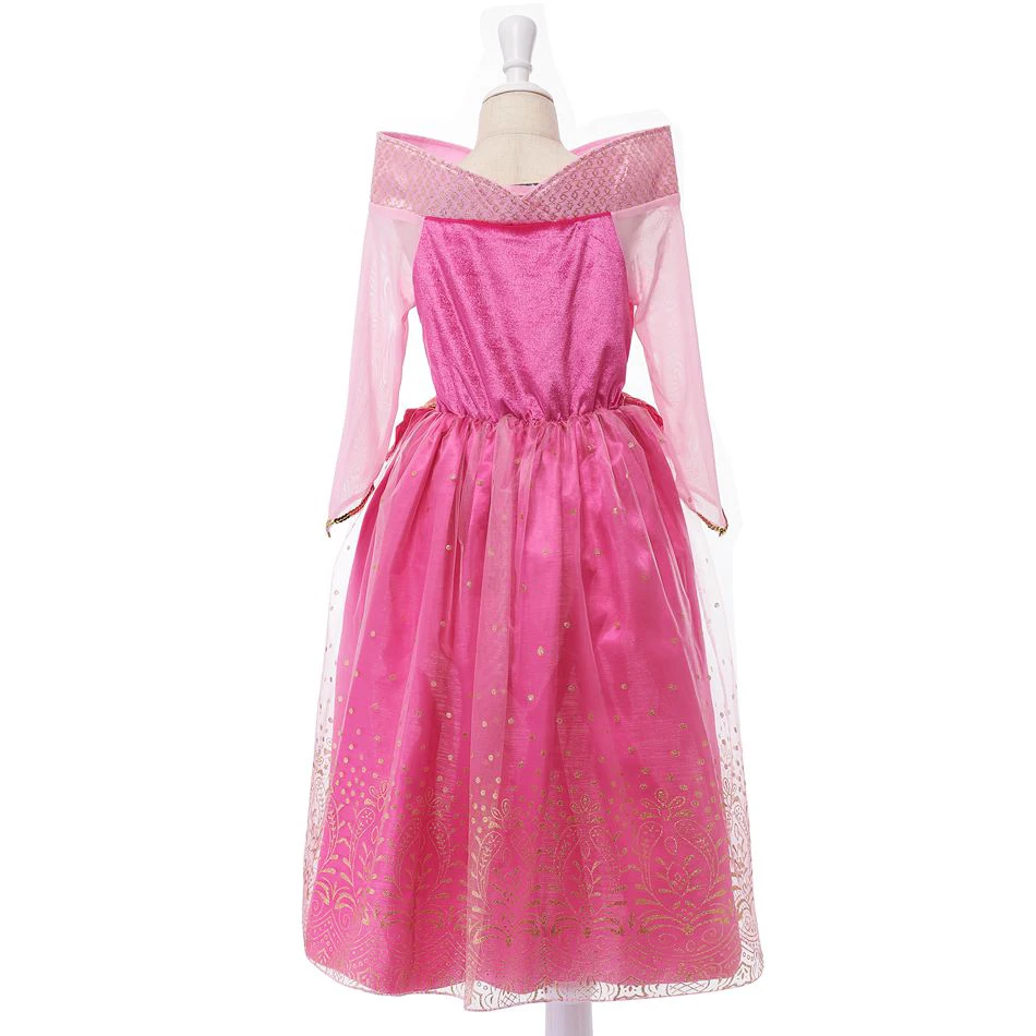 Детский костюм принцессы Спящая красавица маскарадный бальное платье с