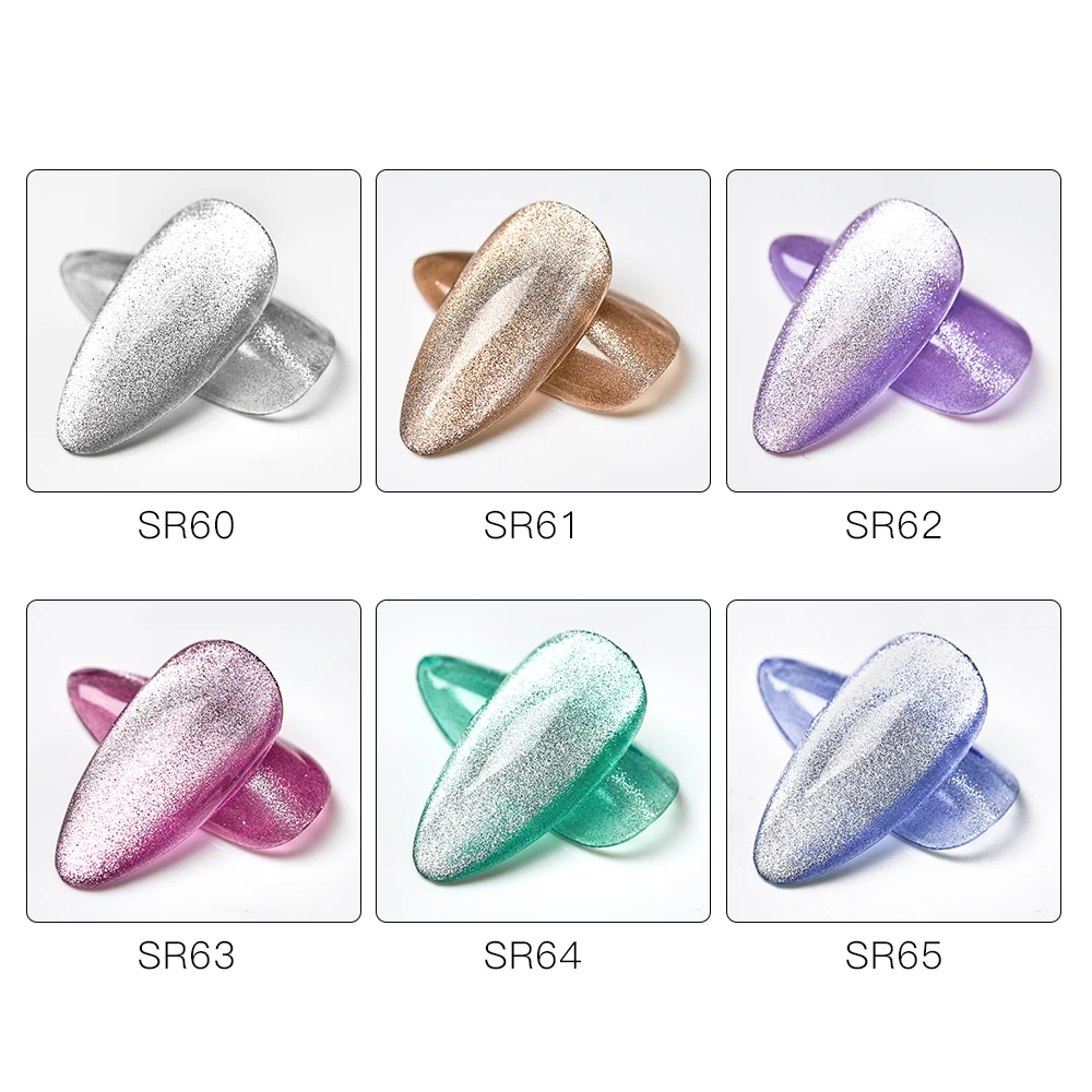 Гель лак MEET ACROSS Магнитный полуперманентный с эффектом кошачий глаз 8 мл|Гель для