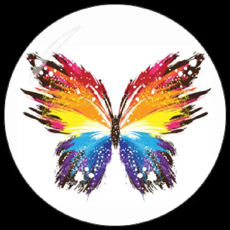 Круглые стеклянные кабошоны в виде бабочек с плоским основанием 12 мм/16 мм/18 мм/20