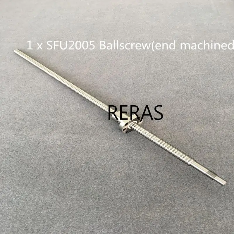 

SFU2005 / 2010 300 400 500 600 650 700 750 800 900 1000 1200 1500 mm ballscrew BK15/BF15 end machined CNC parts Free shipping