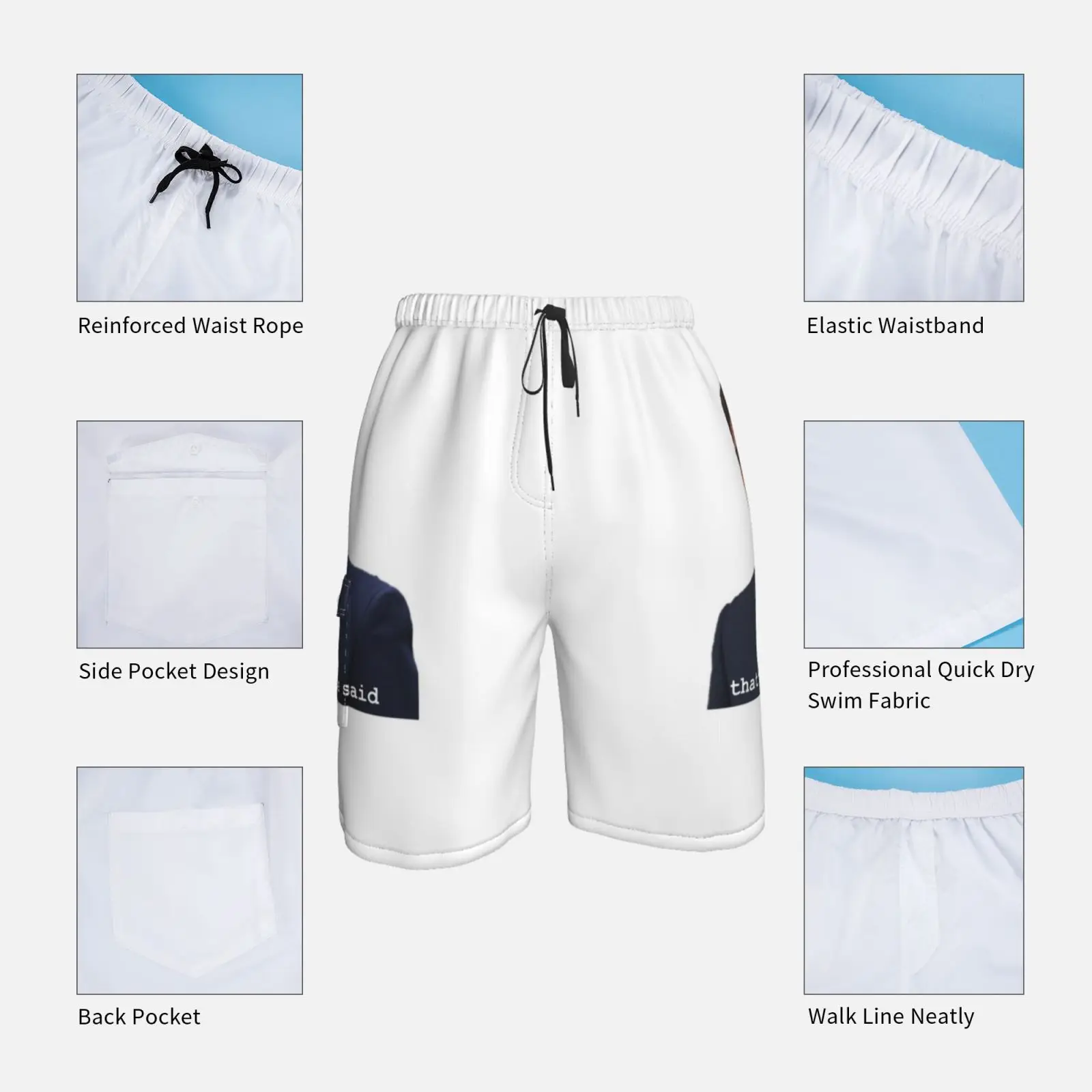 Это то что она ответит Пляжные шорты мужские пляжные Плавание Мужские Шорты для