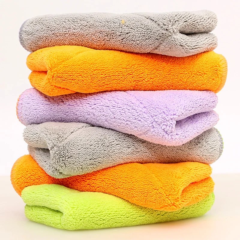 5 штук в партии Микрофибра протирание чистка ткань блюдо towelsThickened сильное