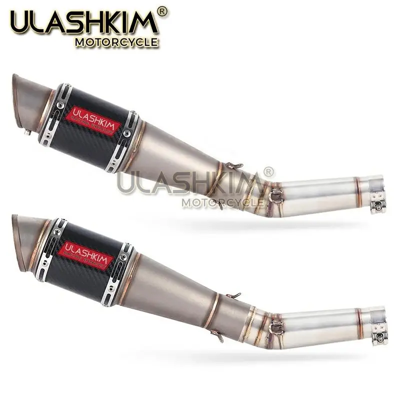 Выхлопная труба глушителя для мотоцикла из углеродного волокна выхлопная без
