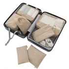 7 шт.компл. набор дорожных сумок для мужчин и женщин, одежда, нижнее белье, обувь, косметика, сортировка, органайзер, сумка для багажа, аксессуары