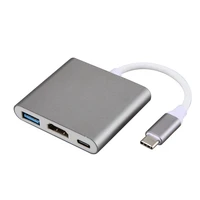 Переходник USB Type-C/HDMI USB-C, 4K, USB-C, 3 концентратора для Apple Aire