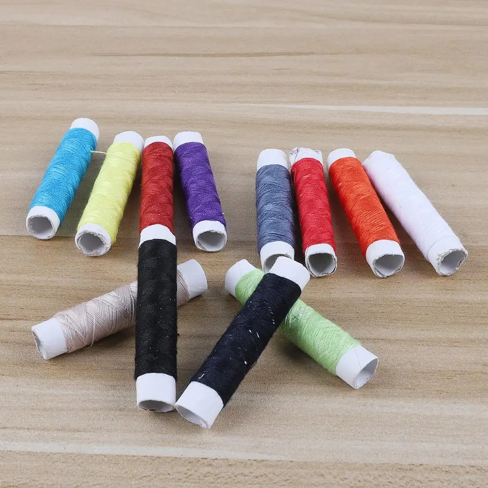 12 шт. прочные катушки для швейных ниток из полиэстера|Нитки пряжи| |