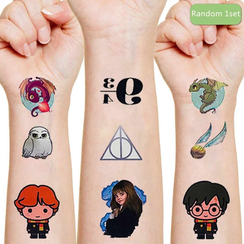 

Harries Tattoos sticker random 1PCS action toy figure movies Hermione Ron Cartoon stickers girls boys Christmas birthday gifts