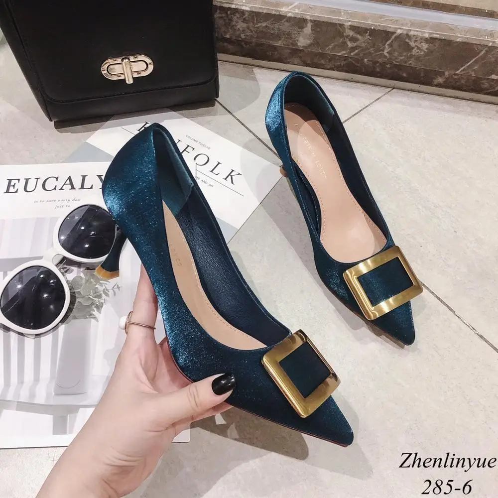 Французская девушка туфли на шпильках 2021 осенние и зимние новые универсальные