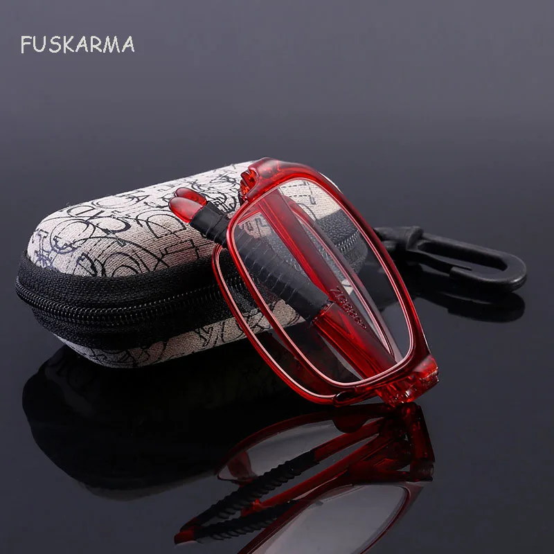 Складные очки для чтения с коробкой мужчин и женщин 1 50/+ 2 00/+ 50 дальнозоркости